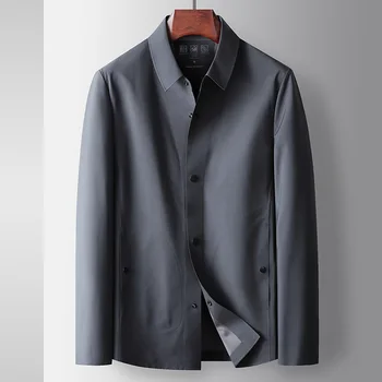 5446-R-Prispôsobiť oblek nové pánske krátke rukávy Prispôsobiť oblek klope v strednom veku business farbou