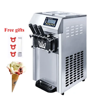 Obchodné Soft Ice Cream Stroj Analyzátory Ice Cream Tvorcovia Ploche 3 Chuť Zmrzliny Výroba Stroj