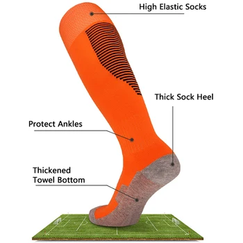 Unisex Kompresné Ponožky Šok Absorpcie Nosenie-Odolný Voči Potu-Absorbent Futbal Pančuchy Vonkajšie Basketbal, Futbal Calcetines