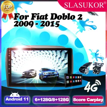 9 Palcový Carplay Android 11 autorádia Auto Na Fiat Doblo 2 2009 2010 2011- 2015 Ventilátor GPS Navigácie Multimediálny Prehrávač Č. 2 Din DVD