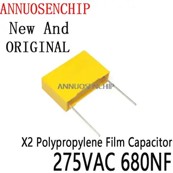 10PCS 0.68 UF 10PCS Kondenzátor X2 Kondenzátor Ihrisku 22 MM X2 Polypropylénový Film Kondenzátor 0.68 UF 275VAC 680NF