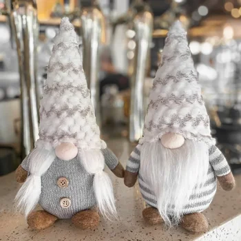 Nové Nordic Plyšové Pletené Vianočné Dekorácie Anonymný Bábiky Bábiky Bábiky Lesa Starších Rudolf Ornament