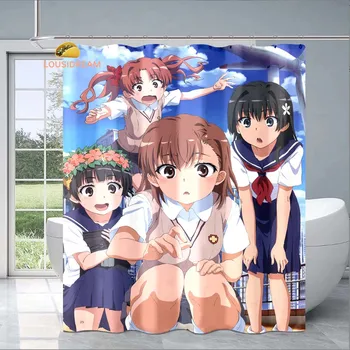 R-Railgun Anime Nádherné Sprchový Záves Módne Dekoratívne Darček pre Dospelých Detí Kúpeľňa Nepremokavé a Plesniam-dôkaz
