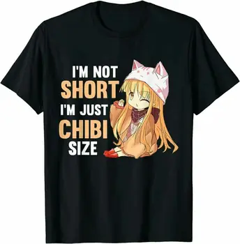 Nie som Krátke, som Chibi Veľkosť, Zábavné Kawaii Anime Cosplay T-Tričko, Veľkosť M - 3XL