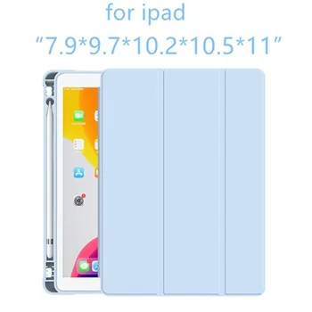 Puzdro pre iPad Pro 11 2021 10.2 9. 8. 2018 2017 9.7 Ari 2/3 Mini 5 10.5 2020 Smart Cover Pre iPad Vzduchu 4 10.9 s Ceruzkou Držiteľ