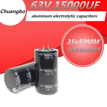 2ks-5 ks 63V15000UF hliníkové elektrolytický kondenzátor Higt kvality 63V 15000UF 35x50 35X60MM
