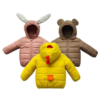 Detská bavlna-čalúnená oblečenie roztomilý zvierat tvar bavlna-čalúnená oblečenie pre chlapcov a dievčatá zimný kabát módy nové
