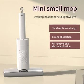 Mini Skladacie Mop S Squeezer pre Domácnosť na Čistenie Squeeze Stierač Podlahy Magic Fréza Odvodňovacích Mopy Rotačné Okno Self-expromible
