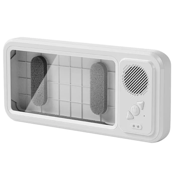Vodotesný, Anti-Fog Dotykový Displej Na Stenu S Bluetooth Reproduktor Na Stenu Montáž Držiaka Telefónu Pre Kúpeľňa Sprcha