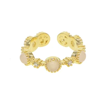 2018 vysoko kvalitné šperky Midi Koleno cz kameň ZLATÁ FARBA eleganciu ženy prst šperky ruže zlatá farba komína krúžky