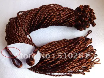 100ks/veľa striebro šedá káva 3 mm 36inch satin náhrdelník pletená hodváb kábel náhrdelník