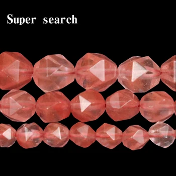 Prírodný Kameň Červený Melón Crystal Gem Voľné Plátky Korálky Pre Šperky, Takže 6 8 10 mm DIY Náhrdelník Náramok Príslušenstvo