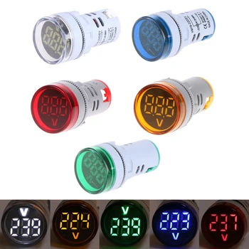 LED Digitálny Displej Voltmeter 60-500V Meter Svetlo