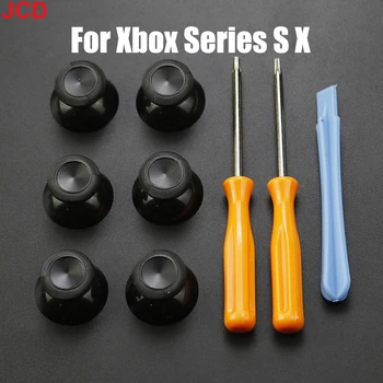 6pcs Pre Xbox Série S X XSX XSS Core Radič Analógový Ovládač Stick Spp Červená Modrá Gamepad ThumbSticks Kryt & Skrutkovač Nástroj