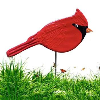 Krásne Vibrácie Kovové Červený Vták Dvore, Záhrada Dekor Záhrada Dvore Vtákov, Pre Vnútorné Nádvorie Vták Tvar Trávnika Ozdoby