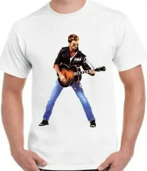 George Michael T-Shirt Wham Hudba Rock Viery Plagát Darček Unisex Ženy Retro Čaj