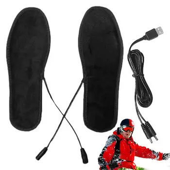 Nabíjanie pomocou pripojenia USB Vykurovacej Vložky Nepremokavé 5V Nohy Teplejšie Umývateľný Teplou Termálnou Vložky Nohy Teplejšie Pad Pre Outdoor Camping