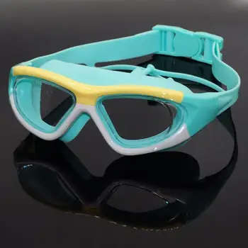 Profesionálne Plavecké Okuliare s zátkové chrániče sluchu Bezpečné širokouhlý Zrkadlo Dizajn Okuliare pre Deti