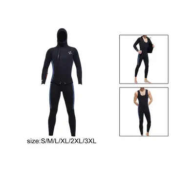 Potápačské neoprénové Oblek pre Mužov, Dlhý Rukáv, Plavky pre Cvičenie Bazénik Šnorchlovanie