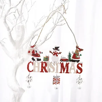 Lesník Starý muž Snehuliak bell dvere značky prívesok Vianočné dekorácie