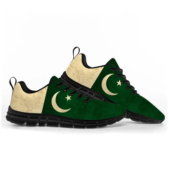 Pakistanská Vlajka Športové Topánky Pánske Dámske Dospievajúce Deti Deti Tenisky Pakistan Bežné Vlastné Kvalitné Pár Topánky