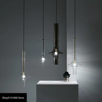 Post Moderný Prívesok svetlá Nordic Luxusný Sklenený Prívesok Svetlo Loft Kuchynské Závesné Lampy Spálňa, nočné Lampy dekor Svietidlo