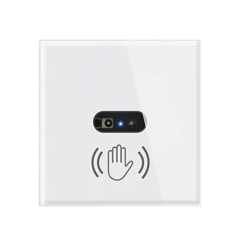 Wall Light Switch Sklo Displeja Panel Anti-scratch Ľahká Drhnúť Žiadny Dotyk Potrebné Smart Wall Light Switch EÚ Infračervené Senzoricko
