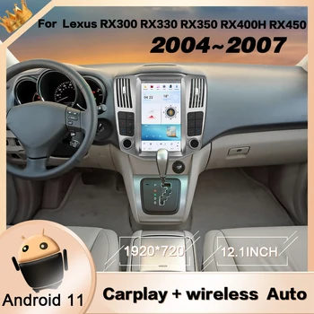 Pre 2004 2005 2006 2007 Lexus RX300 RX330 RX350 RX400H RX450 Vertikálne obrazovke Carplay Android Automobilový 2 Din Multimediálne Auto