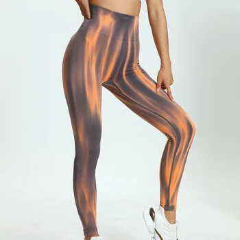 Sean Tsing® Yoga Legíny Ženy Vysoký Pás Bezšvíkové Vytlačené Športové Nohavice Athletic Fitness Cvičenie Jogy Pilátom Telocvični Nohavice