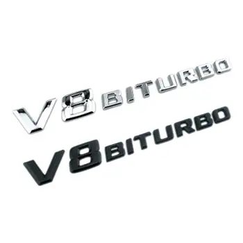 Auto Auto Znak Vozidla Logo BITURBO Elblem Odznak vhodné Na Mercedes karosérie Nálepky