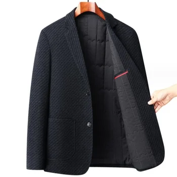 High-end Fashion Bežné Oblek pre Mužov Jeseň a v Zime Svetlo Luxusné Obchodné Jeden Západ Textúra Bude Žehliť pánske Oblek Kabát