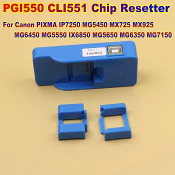 CLI551 PGI550 Chip Resetter) Pre Tlačiarne Canon Resetter Reset IP7250 MX725 MG5450 MX925 MG6450 MG6350 MG7150 MG5550 IX6850 MG5650