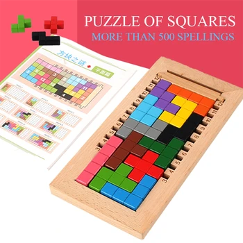Tajomstvo Deti je 3d Puzzle Panel Kreslenie Inteligentné Vodnú Farba Drevené Stavebné Bloky Pre Rodičovstvo Hračky, Darčeky