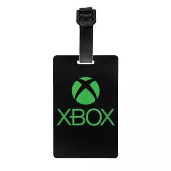 Vlastné Zelené Xbox Logo Batožiny Tag Ochrana Súkromia Video Hra, Hráč Batožina Značky Cestovná Taška Štítky Kufor