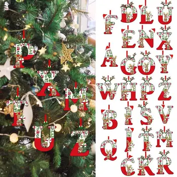 Domov Strom Decor Akryl Prívesky Roztomilý Kreslený Veselé Vianoce Sezónne Ozdoby Šťastný Nový Rok Party Dekorácie Stola Figúrky