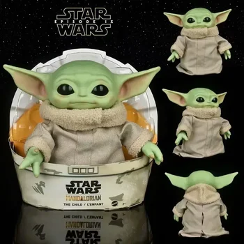 28 cm Star Wars Dieťa Yoda Akčné Figúrky Kawaii Model Bábiky Hračky Roztomilý Zberateľskú Model Izba Dekor Dospelých Dieťa Hračku Darček k Narodeninám Hračka