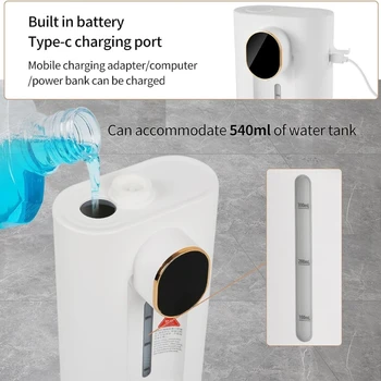Automatické ústna voda Rozprašovač, ústna voda Rozprašovač Magnetické Poháre LED Displej